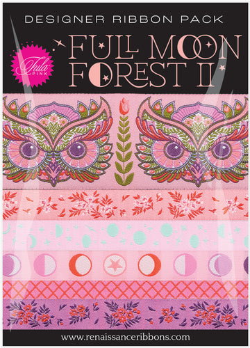 Tula Pink FULL MOON FOREST II: Honey-Designer Ribbon Pack