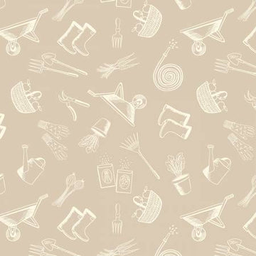 The Kitchen Garden: Garden Accessories- Natural (1/4 Yard)