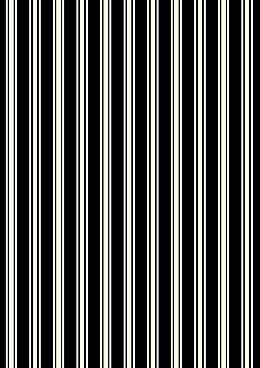 WITCHY WOODS: Terrifying Ticking Stripe-Black Glow-in-the-Dark (1/4 Yard)