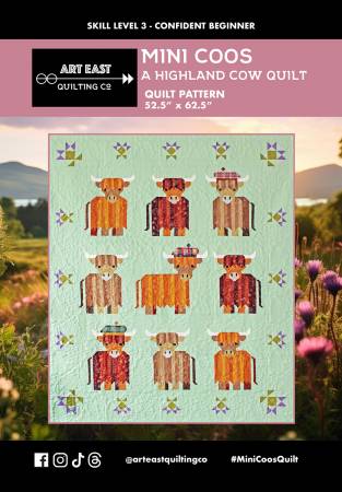 Mini Coos- A Highland Cow Quilt Pattern