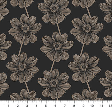 INDELIBLE: Anemone-Silvertone (1/4 Yard)