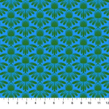 INDELIBLE: Coneflower-Pool (1/4 Yard)