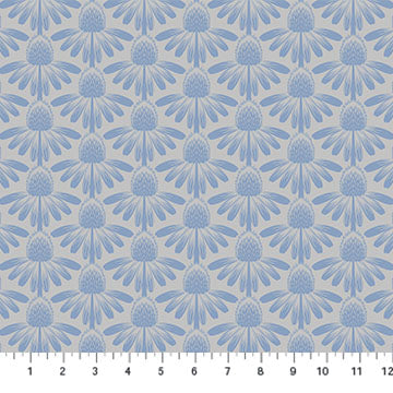 INDELIBLE: Coneflower-Sky (1/4 Yard)