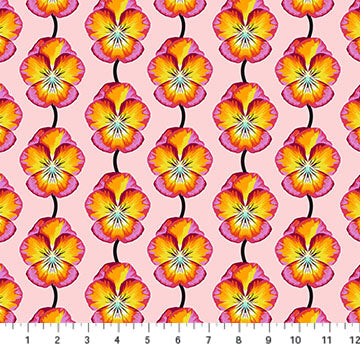 ICONIC: Pansy-Flame (1/4 Yard)