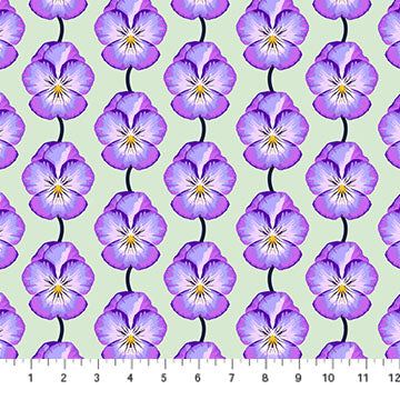 ICONIC: Pansy-Lavender (1/4 Yard)