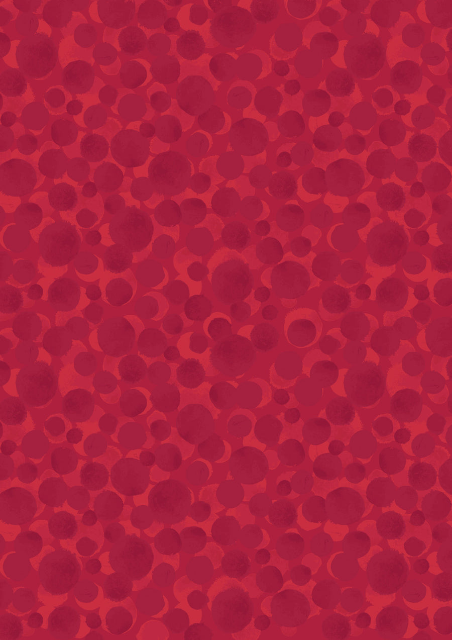 BUMBLEBERRIES: Postbox Red (1/4 Yard)
