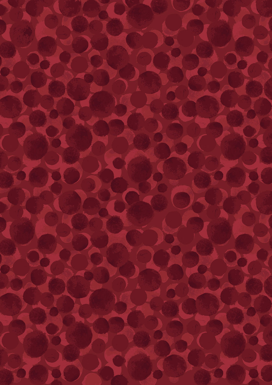 BUMBLEBERRIES: Dark Red (1/4 Yard)