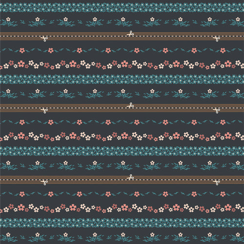 2.5 Edition Binding: Ditsy Chain Bound-Midnight 1-Yard Cuts