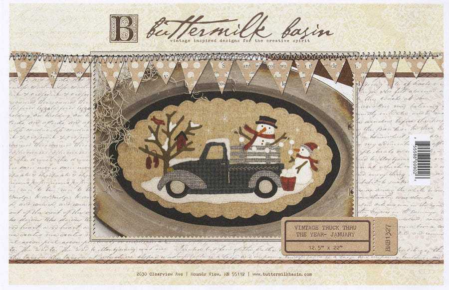 BUTTERMILK BASIN: Vintage Truck thru the Year-January