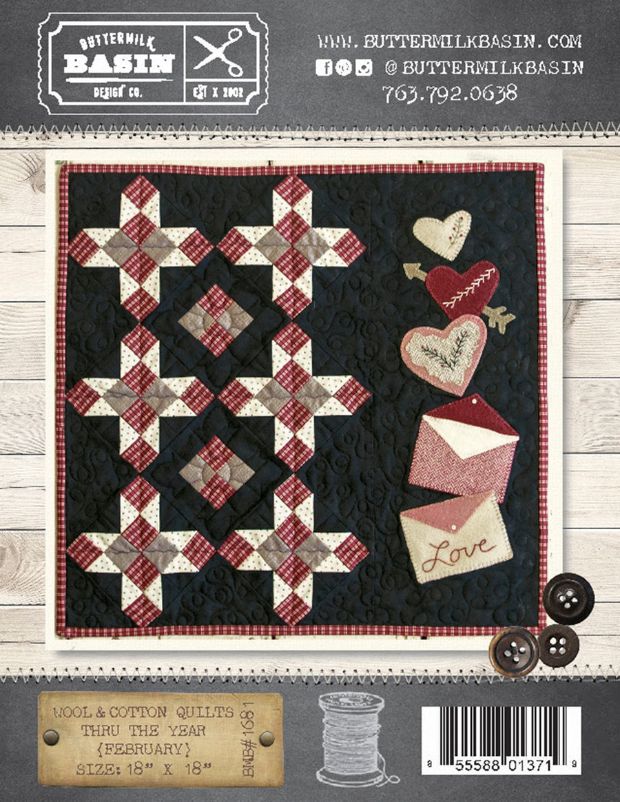 BUTTERMILK BASIN: Wool & Cotton Quilts thru the Year-February