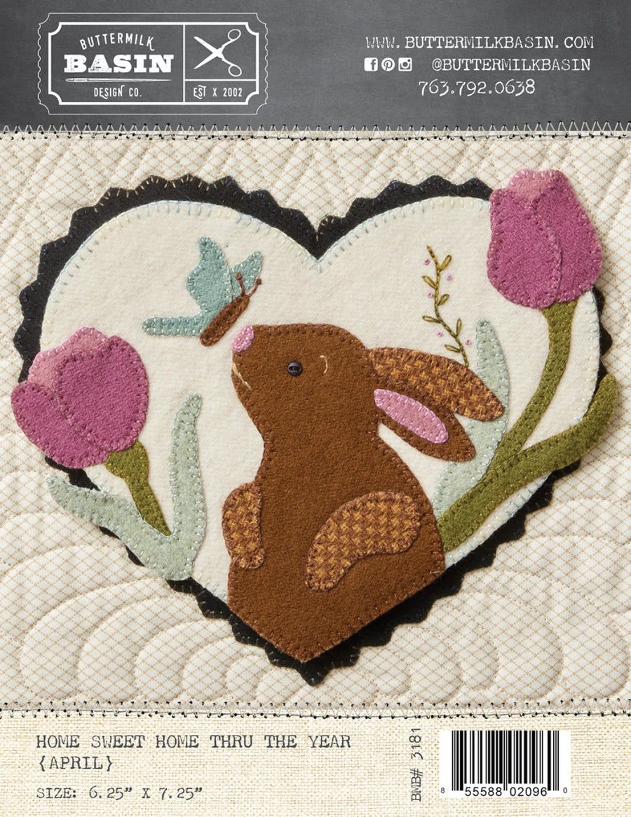 BUTTERMILK BASIN: Home Sweet Home Thru the Year Pattern-April