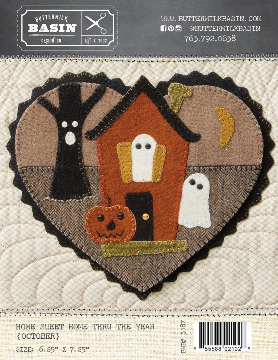 BUTTERMILK BASIN: Home Sweet Home Thru the Year Pattern-October