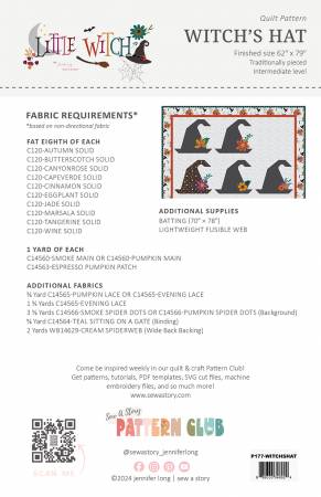 Sew a Story: Witch's Hat Quilt Pattern