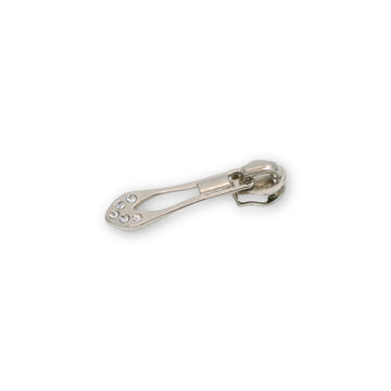 Jeweled Tip Zipper Pull- Nickel