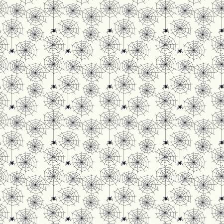 Beggar's Night: Spiderwebs- Cream (1/4 Yard)