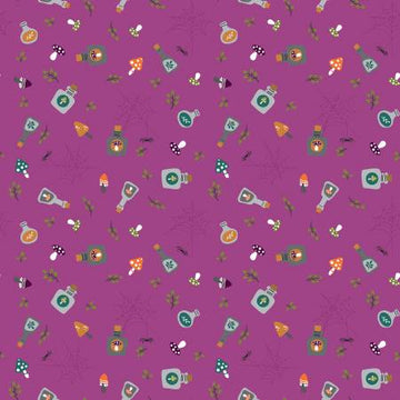 Little Witch: Potions- Magenta (1/4 Yard)