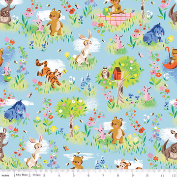 100 AKER WOODS: Main-Sky (1/4 Yard)