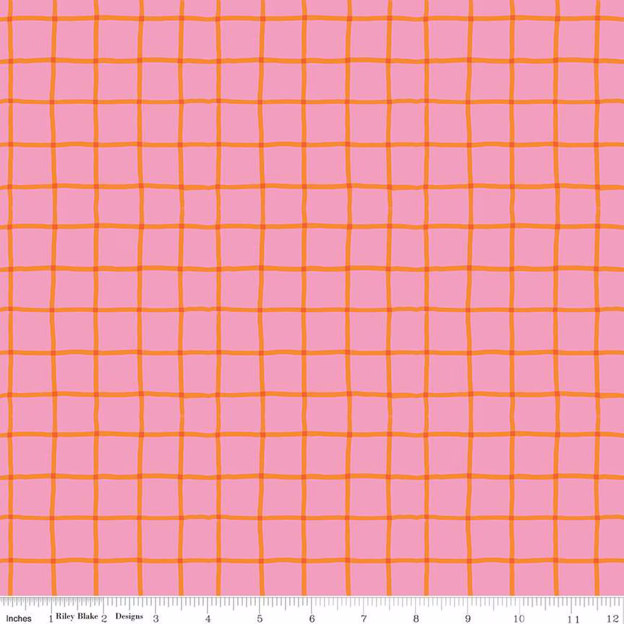 100 AKER WOODS: Picnic Plaid-Pink (1/4 Yard)