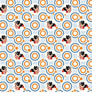POP 'N PLAY: Bubble Dots-Le Creme (1/4 Yard)