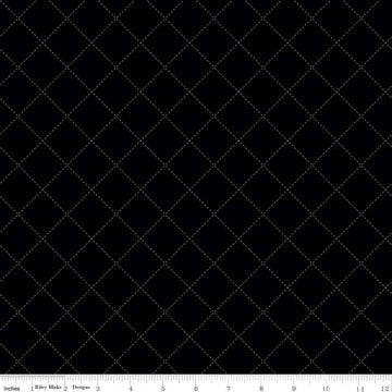 BLACKOUT: Stitch-Black (1/4 Yard)