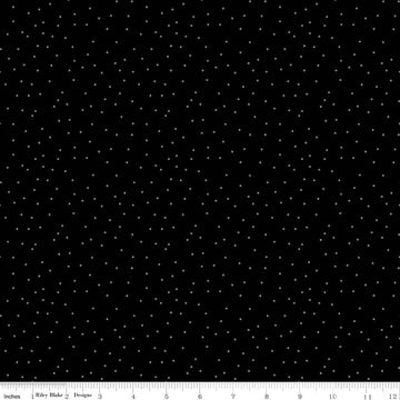 BLACKOUT: Dots-Black (1/4 Yard)