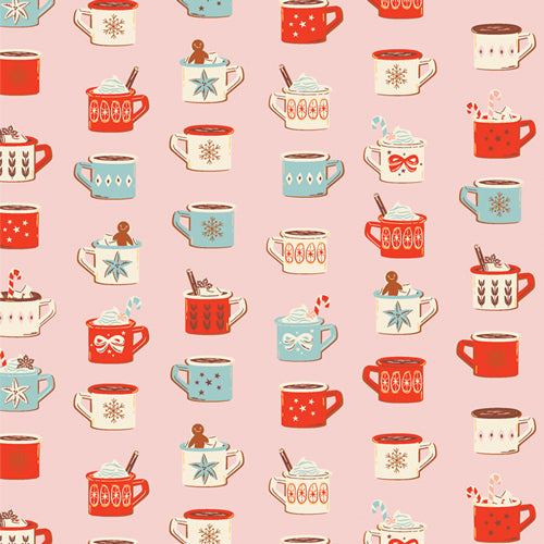 CHRISTMAS IN THE CABIN: Mug full of Joy (1/4 Yard)