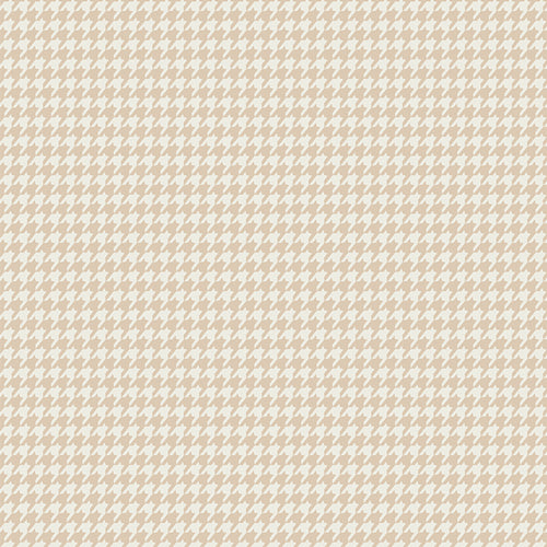 Checkered Elements: Houndstooth- Sand (1/4 Yard)