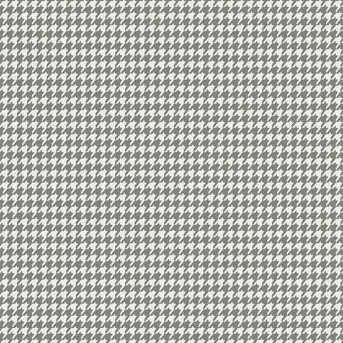 Checkered Elements: Houndstooth- Fog (1/4 Yard)