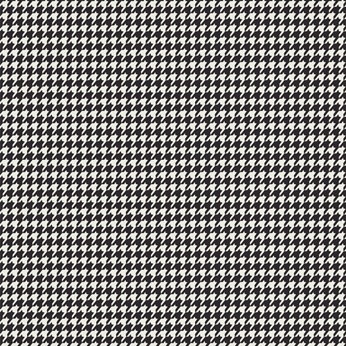 Checkered Elements: Houndstooth- Onyx (1/4 Yard)