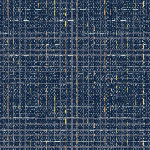 Checkered Elements: Tweed- Indigo (1/4 Yard)