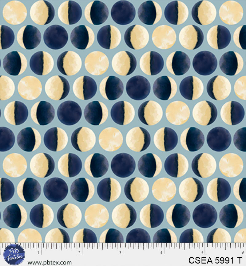 CELESTIAL SEASONS: Phases of the Moon (1/4 Yard)