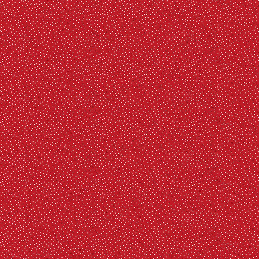 GARDEN REDWORK: Dots- Red (1/4 Yard)