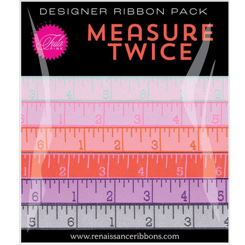 Tula Pink MEASURE TWICE: Warm-Designer Ribbon Pack