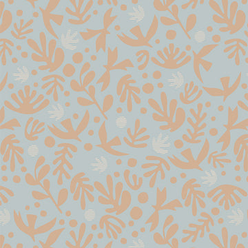 Duval: Boho Birds Glacier (1/4 Yard)