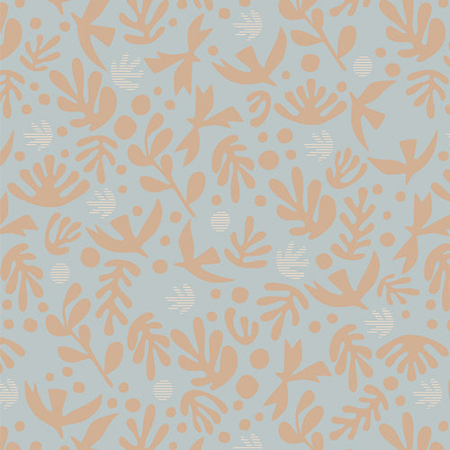 Duval: Boho Birds Glacier (1/4 Yard)