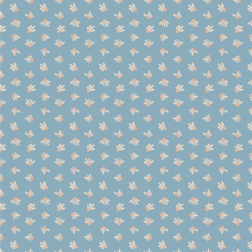 EVOLE: Coneflower-Cerulean (1/4 Yard)