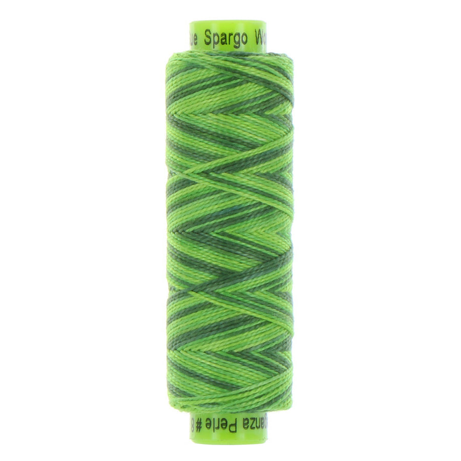 ELEGANZA: 8wt Cotton 70yds-Variegated Fresh Cut Grass 11
