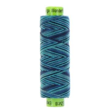 ELEGANZA: 8wt Cotton 70yds-Variegated Deep Cove 18