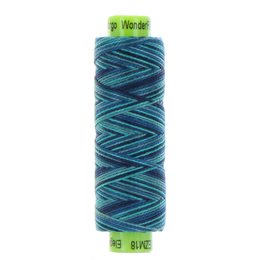 ELEGANZA: 8wt Cotton 70yds-Variegated Deep Cove 18
