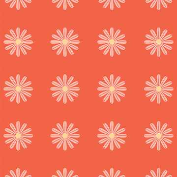 Flower Bloom: Choose Happy Tangerine (1/4 Yard)