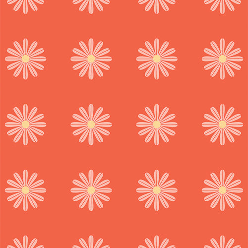 Flower Bloom: Choose Happy Tangerine (1/4 Yard)