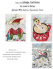 LAURA HEINE: Teeny Tiny Collage Pattern- Santa, Snowman and Deer Pattern
