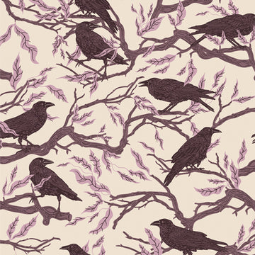 GHOSTLY & HAUNTED: Ravens Twilight (1/4 Yard)