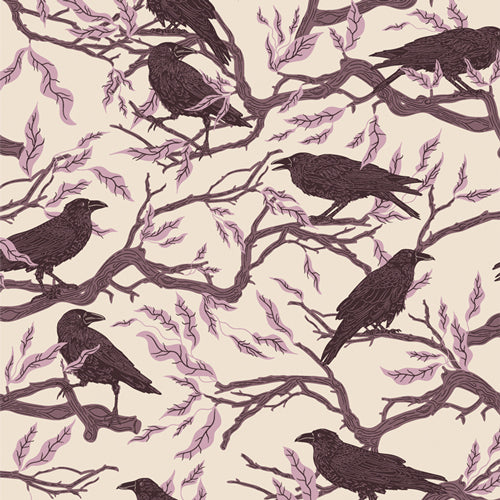 GHOSTLY & HAUNTED: Ravens Twilight (1/4 Yard)