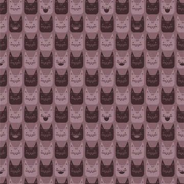 GHOSTLY & HAUNTED: Midnight Meows (1/4 Yard)