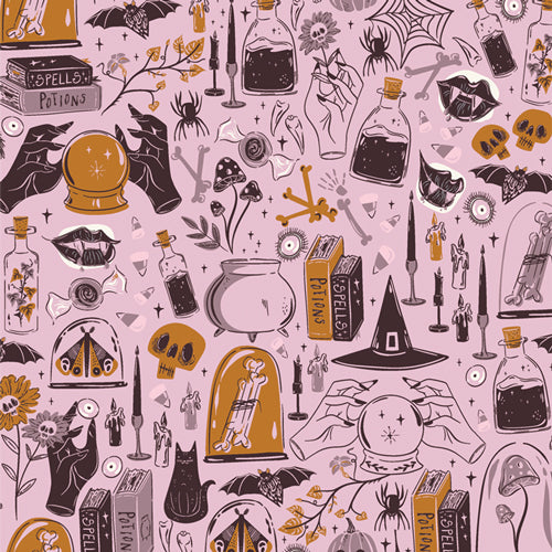 GHOSTLY & HAUNTED: Witching Hour Eerie (1/4 Yard)