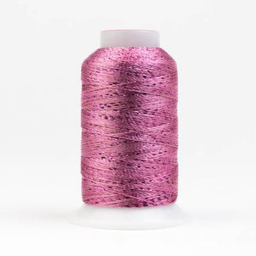 GLAMORE: 12wt Rayon Metallic 300yds-Baby Pink 1201