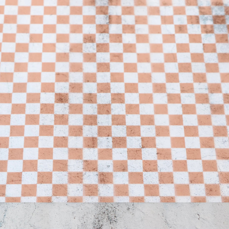 Apricot Checkerboard Vinyl 18