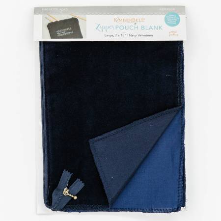 Kimberbell: Zipper Pouch Velveteen-Navy