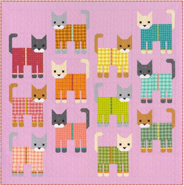 Elizabeth Hartman: CATS IN PAJAMAS Quilt Kit